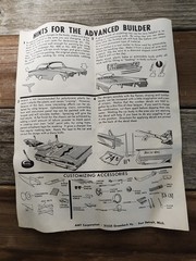 VINTAGE AMT 1960 FORD STARLINER HARDTOP 3 in 1 CUSTOMIZING KIT Rare #139