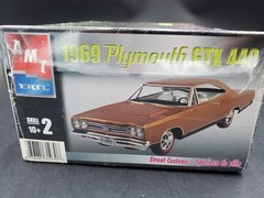 🔥😎AMT ERTL 1969 Plymouth GTX 440 Street Custom 1:25 Model Kit Muscle 31930😎🔥