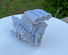 1 24 Scale Chevrolet 454 Blown Injected EFI Engine Custom Chevy Big Block