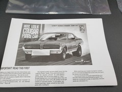 😎🔥🚦AMT 21786p – Kenz & Leslie Mercury Cougar Funny Car🚦🔥😎
