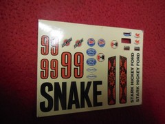 Vintage AMT 1:25 scale 1970 Ford Torino Cobra model kit decal sheet