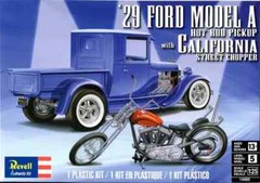 Revell 14565 ’29 Ford Model A Hot Rod Pickup w/California Street Chopper