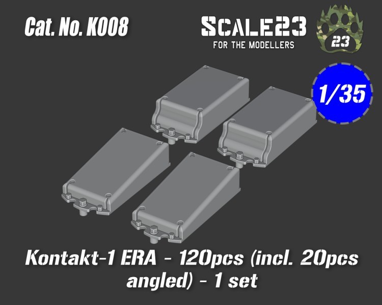 Scale23 1/35 Kontakt-1 ERA 120pcs (Incl. 20pcs Angled)