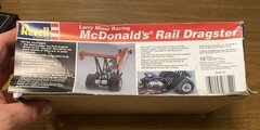 Revell McDonald’s Rail Dragster Larry Minor Racing 1994 Car Model Kit BRAND NEW