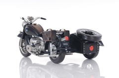 BMW R75 Military 1930s Motorcycle w/ Sidecar Metal Model 11″ Automotive Decor