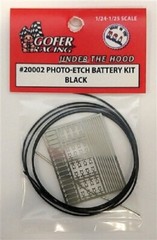 Gofer Racing 20002 x 1/24-1/25 PE Battery Detail Set w/Cable Wire Black