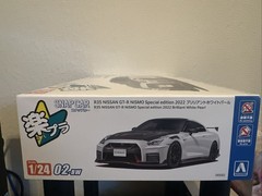 Aoshima 1:24 Snap Car No.02-BW R35 NISSAN GT-R NISMO plastic model kit