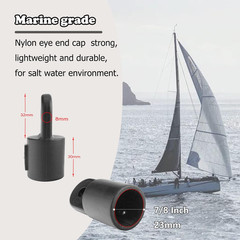 Boat Bimini Top Fittings Hardware 7/8 Inch Bimini Fittings Set,Nylon Bimini Top