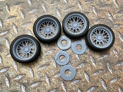 Resin 21/20 Inch BBS “Boss” Model car Wheels and Tires 1/24 1/25 scale