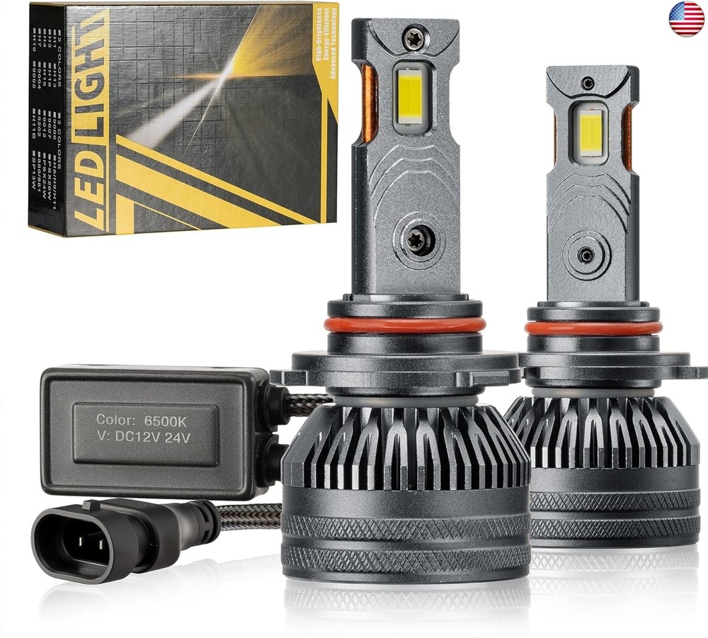 9005 Fog Light Bulbs 13000LM, 6500K White, 50,000 Hours Lifespan, IP68