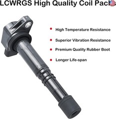 Set of 4 Ignition Coil Pack Spark Plugs Fits for Honda Accord CRV Civic SI