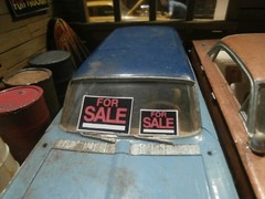 4 PRE-CUT GARAGE DIORAMA FOR SALE SIGNS 1:24 1:25 SCALE MODEL CAR & PICKUP TRUCK