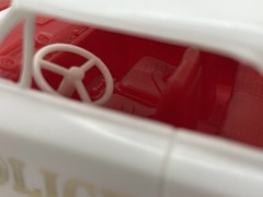 1964 Ford (sort of) Police 2door Hardtop 1/25 GAY TOYS Red/White Plastic Coaster