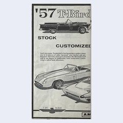 57 Ford T-Bird AMT – Modern Classic Stock Customized Model Instructions