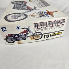 Rare Aoshima Dead Ringer V-Twin Custom Motorcycle 1/12 Scale Plastic Model Kit