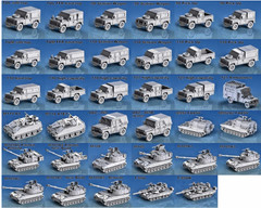 3D printed Military vehicles Tank models 100’s to Choose from in all scales (P1)