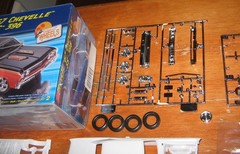 Revell 1967 Chevelle SS396 1/25 Kit 2183 Unbuilt in Box & AMT Pro Street Chrome?