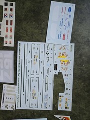 DECAL SHEET LOT 1/25 scale