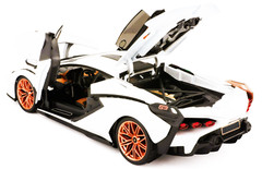 Lamborghini 1:18Race Car12Custom Built Concept Metal Body Model Carousel White24
