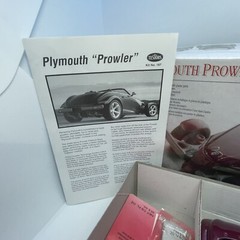 1997 Testors Plymouth Prowler pre-painted die cast metal model kit Opened