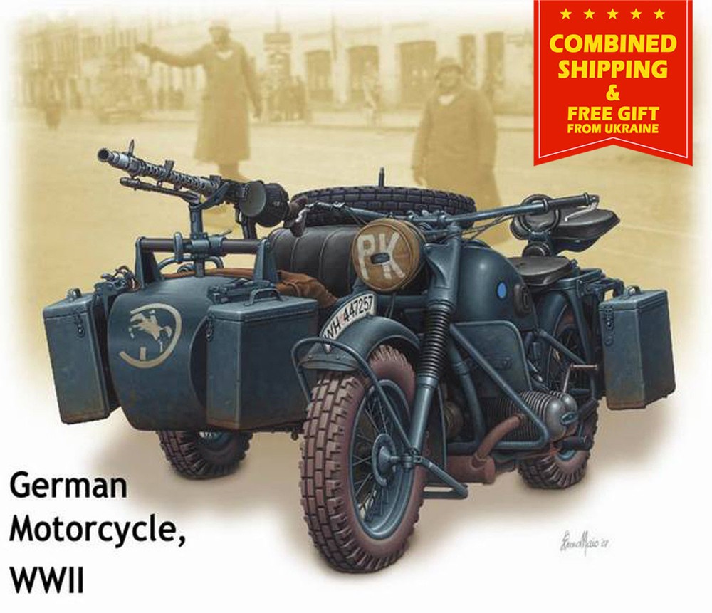 Master Box 3528 – 1/35 – WWII German motorcycle