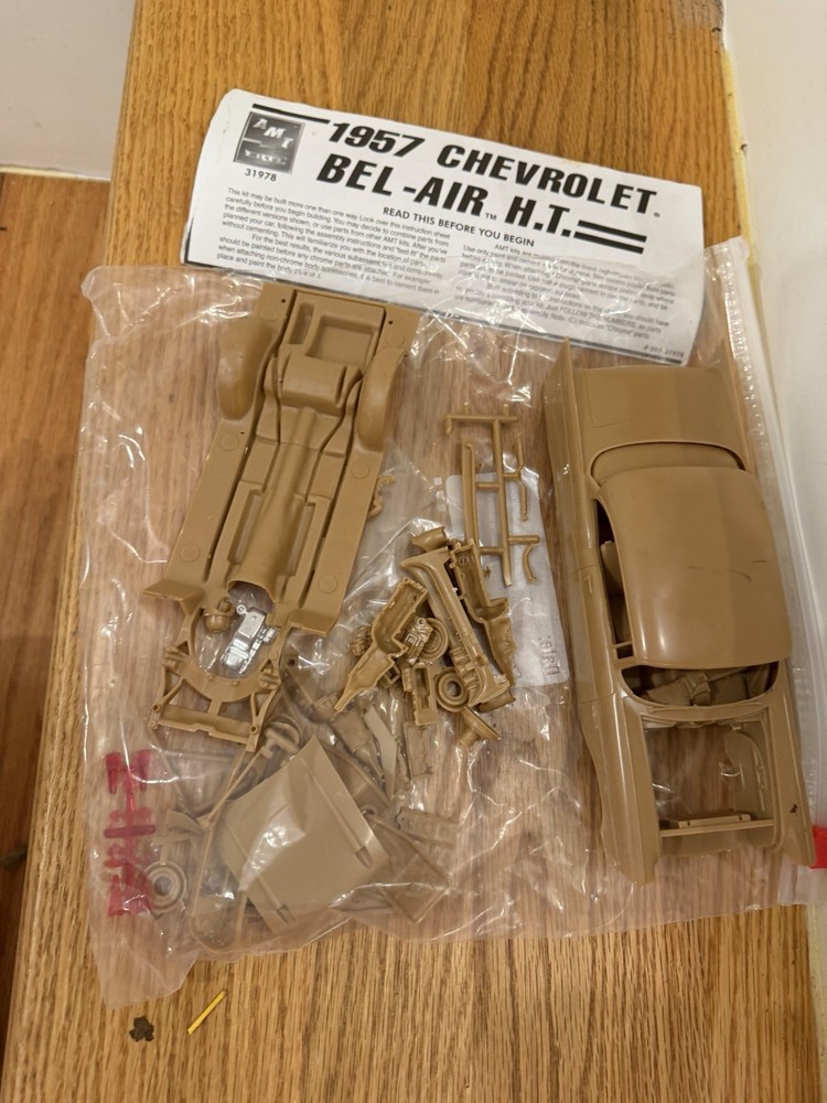 AMT 1957 Chevy Bel Air Model Car Parts -not Complete