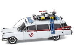 ECTO-1 WHITE “GHOSTBUSTERS” (1984) STEEL MODEL KIT BY METAL EARTH ICX230