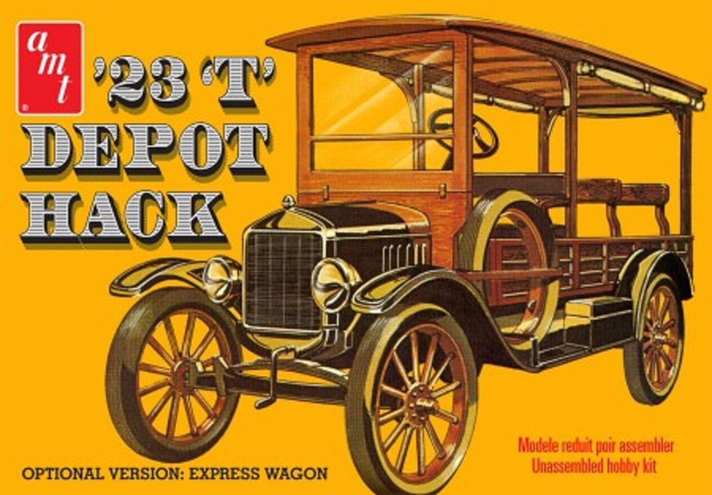 1/25 AMT 1237 – 1923 Ford T Depot Hack Transport Vehicle Plastic Model Kit