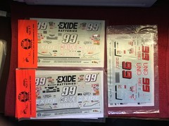 1/24 – 1/25 Vintage 1990’s Nascar Model Decals – #99 – Sold Individually