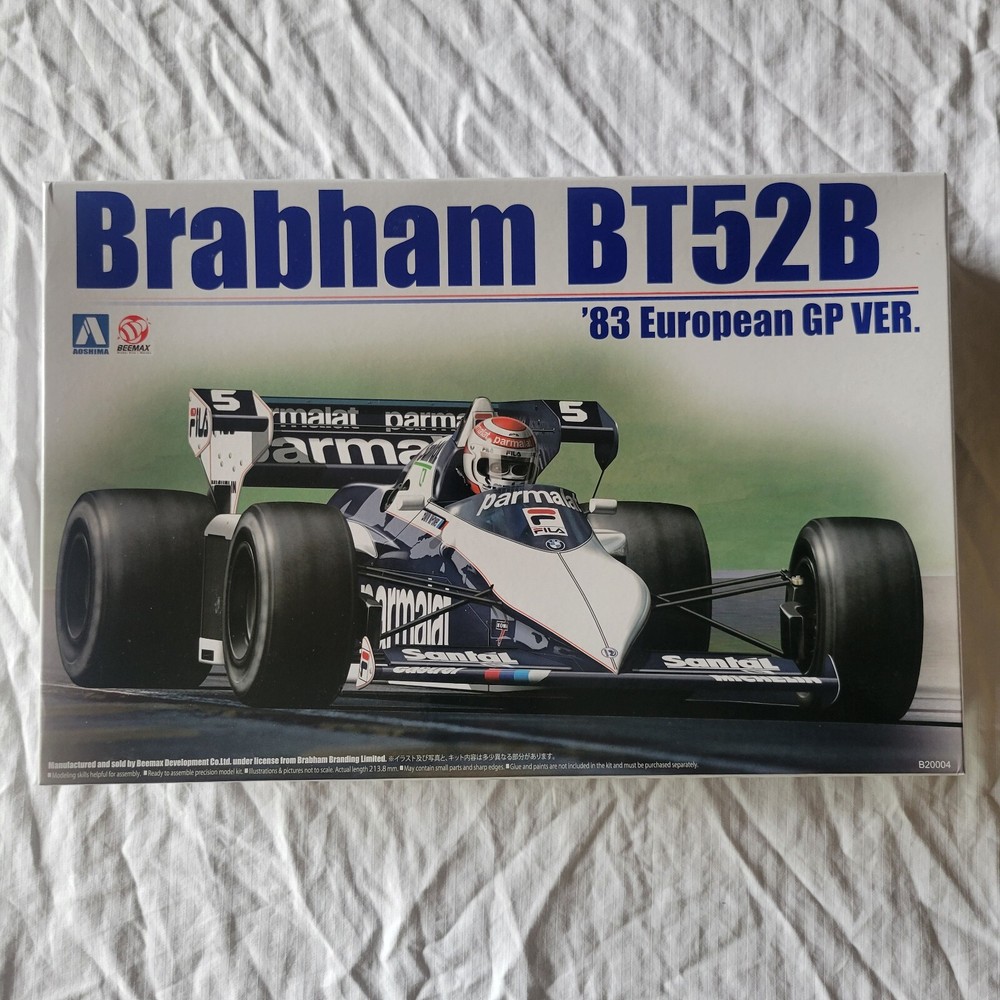 Aoshima Beemax 1/20 Brabham BT52B BMW ’83 European GP version Piquet/Patrese