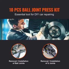 Ball Joint Press Kit, C-Press Ball Joint Remove and Install Tools, for Most 2WD