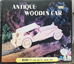 3pc NEW SEALED Wooden Model Car Kit Lot Antique, Classic, & Vintage Style