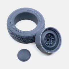 1/18 Resin 15 inch Smoothie Wheels, BFGoodrich Radial T/A Tires, and Brake Set
