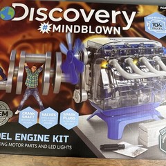 Discovery Mindblown Model Engine Building Kit 4 Cylinder Combustion Open Box NEW