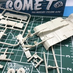 66 Mercury Comet A/FX Chassis W Frt Suspension No Rear End 1:25 LBR Model Parts