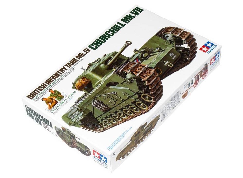 TAMIYA 35210 Churchill Mk.VII Infantry Tank Plastic Model Kit 1/35 Scale