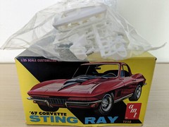 L@@K! **RARE VINTAGE AMT 1967 CORVETTE STING RAY KIT **SEALED BAG *SUPER C@@L!