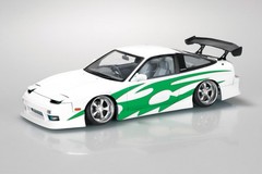 Aoshima 1/24 1996 Nissan 180SX RPS13 Tuned Custom URAS V2 Wheel Model Kit