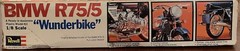 SUPER RARE(1973)-REVELL|BMW R75/5|WUNDERBIKE|1:8 Motorcycle Kit#1552|UNBUILT!!!