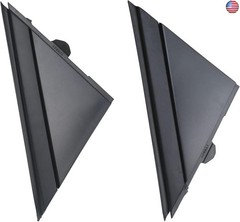 APPERFiT Fiat 500 Door Mirror Flag Cover Molding (Matte Black) Left Driver
