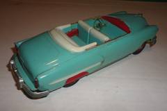 Vintage 1950 Chevrolet Convertible Sea Foam Green Dealer Promo Car Bank