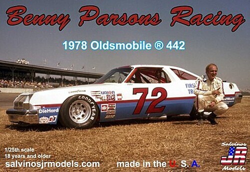 Salvinos Benny Parsons Racing #72 1978 Oldsmobile 442 – Plastic Model Racecar