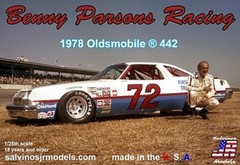 Salvinos Benny Parsons Racing #72 1978 Oldsmobile 442 – Plastic Model Racecar