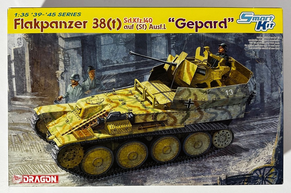 Dragon 6469 1/35 Scale Flakpanzer 38(t) Gepard w/PE & MagicTracks – Parts Sealed