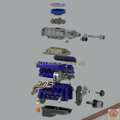 1:25-1:24 Scale Resin OLDSMOBILE 455 SUPERCHARGED ENGINE MODEL KIT