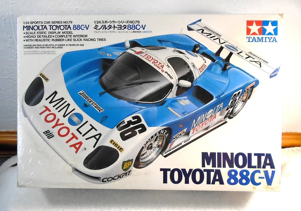 Tamiya 1/24 Minolta Toyota 88C-V Model Kit #79 Sports Car Japan Vintage #24079