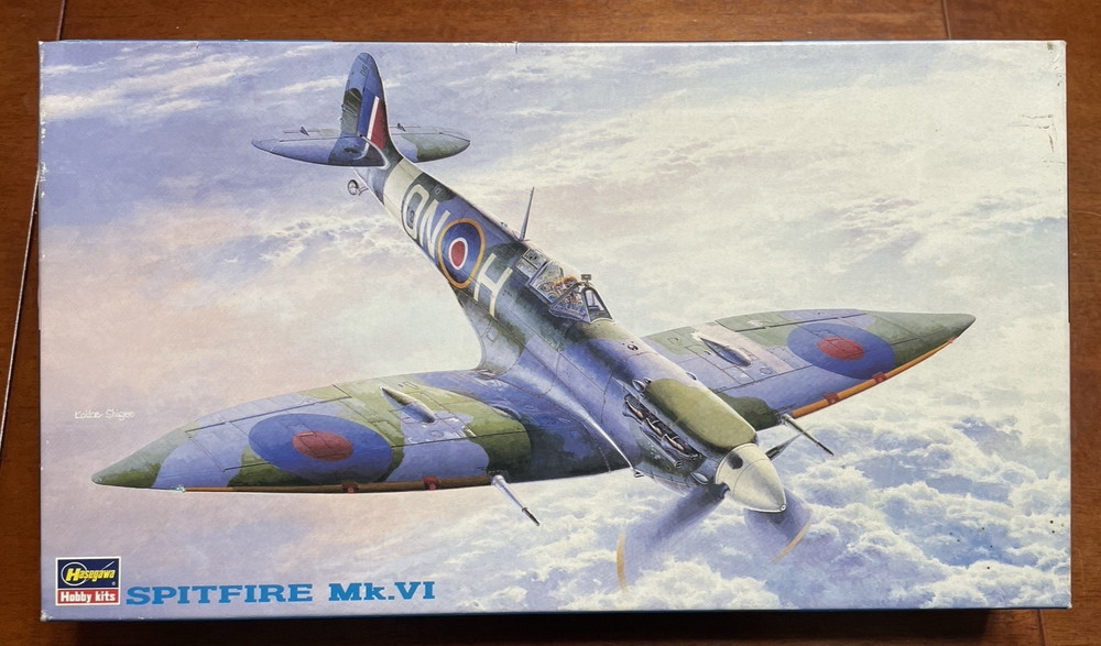 Spitfire Mk.VI – Hasegawa 1/48 Scale – Assembly Started Aircraft Kit#09107