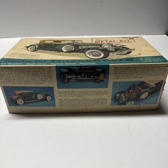Vintage HUBLEY SJ Duesenberg Classic Metal Model Kit # 4864 1/18 Scale open box