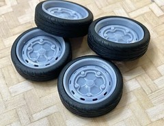 Resin 18-inch Porsche 356 Outlaw Model Car wheels 1/24 1/25 scale,Volkswagen,VW
