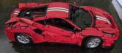 Cada 1/8 Scale C61042 Italian Master Ferrari 488 Model Kit with Power Function.